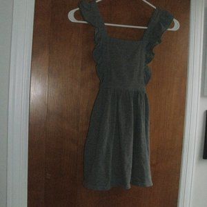 ART CLASS Cute Gray Knit Pinafore Jumper Dress Adjustable Straps girls size 5T
